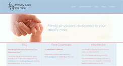 Desktop Screenshot of primarycareobclinic.com